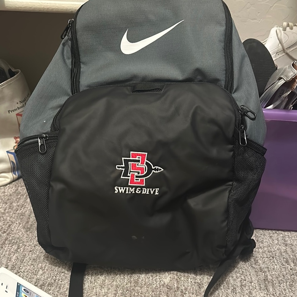 Nike Gray and Black Backpack